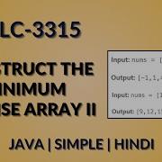 Construct The Minimum Bitwise Array II Leetcode 3315 Java Code Only Hindi
