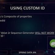 SPRING DATA JPA 012 CUSTOM ID EMBEDDED ID SPRING DATA JPA SPRING BOOT 3X