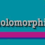 HOLOMORPHIC HOW TO SAY HOLOMORPHIC