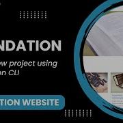 Foundation 1 Create New Project Using Foundation CLI