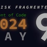 Day 9 Disk Fragmenter Advent Of Code 2024