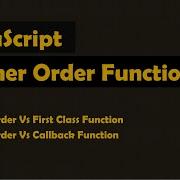 Higher Order Functions In JavaScript Advanced JavaScript Interview Questions
