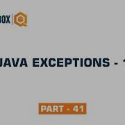 Java Exceptions 1 Part 41 QO BOX