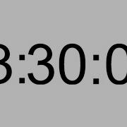 3 Hours And 30 Minutes Timer Count Up In Full White Background And Clockwise Video
