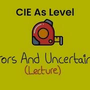 Errors And Uncertainty As Level Physics 9702