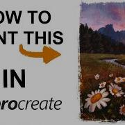 How To Paint With Procreate Landscape Tutorial Step By Step
