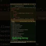 Splicing Array Array In Js Javascript Arrays Short Video Array In Javascript