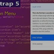 Bootstrap5 Accordion Menu Bootstrap 5 Accordion Examples Responsive Accordion Bootstrap 5