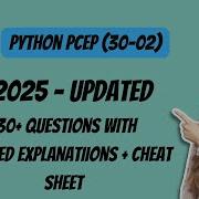 Python PCEP 30 02 Exam Questions 2026