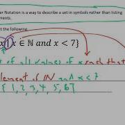 Set Builder Notation