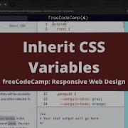 Inherit CSS Variables Basic CSS FreeCodeCamp Tutorial