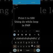 Print 1 To 100 Using Do While Loop In PHP Php Dowhileloop Loop Basicofcoding Coding Series Trending