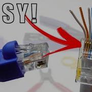 Как легко подключить Ethernet розетки Проходные разъёмы Cat5e Cat6 RJ45