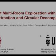 Multi Robot Multi Room Exploration With Geometric Cue Extraction And Circular Decomposition