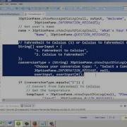Basic Java Temperature Converter Part 4
