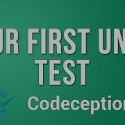 Writing Our First Unit Test Tutorial 6 6