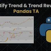 Algotrading Pandas TA How To Identify Trend Trend Reversal