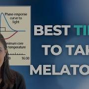 When To Take Melatonin The Phase Response Curve Explained