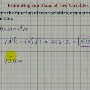 Ex Function Values Of A Function Of Two Variables Square Root
