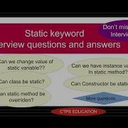 Static Keyword In Java Interview Questions And Answers Mandatory And Tricky Topic For Interview