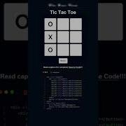 Tic Tac Toe Game 2025 Build With HTML CSS JavaScript In 60 Seconds Shorts Shortvideo