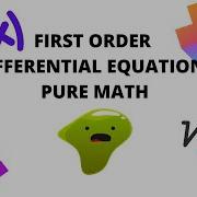 FIRST ORDER PART 1 DIFFERENTIAL EQUATIONS PURE MATH CAPE UNIT 2 MODULE 3 GCSE A LEVEL