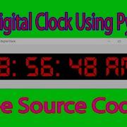 How To Make GUI Digital Clock Using Python Free Source Code