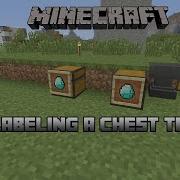 How To Label A Chest In Minecraft