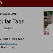 Backdrop CMS Modules Popular Tags