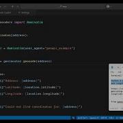Python 3 Geocoding Script To Get Latitude And Longitude Of An Address Using Geopy