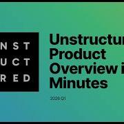 Unstructured Product Overview In Less Than 30 Minutes