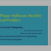 Three Phase Halfwave Rectifier Numerical Problem