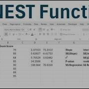 Excel Как использовать функцию LINEST для линейной регрессии