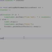 Java GUI Tutorial 30 Timer Program Part 2 Of 2