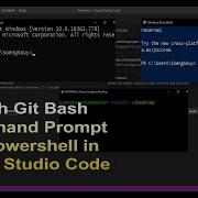 How To Switch Git Bash Command Prompt And Powershell In Visual Studio Code