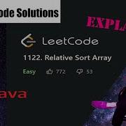 LeetCode 1122 Relative Sort Array Solution Explained Java