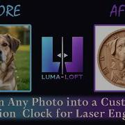 Create A Custom 3D Illusion Photo Clock For Laser Engraving Full Workflow Luma Loft Tutorial
