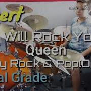 We Will Rock You Trinity Rock Pop Drums Initial Grade By Robert