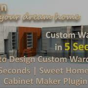How To Design Custom Wardrobes In Seconds Sweet Home 3D Cabinet Maker Plugin