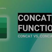 MS Excel Функция CONCAT CONCAT и Concatenate
