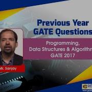 GATE 2017 Set 1 Data Structures Algorithms Solutions I Computer Science And Information Technology