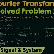 Fourier Transform Solved Problem 2
