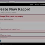 How To Display Infield Form Validation Errors With Trongate
