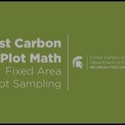 Forest Carbon Plot Math Fixed Area Sampling