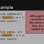 Local Variables And Scope