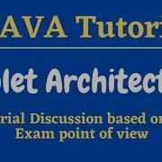 Applet Architecture Java Tutorial For Beginners