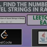 Leetcode 2586 Count The Number Of Vowel Strings In Range Easy Java Solution