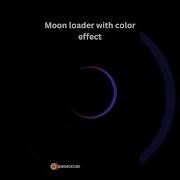 CSS Moon Loader With Color Effect Animation Css