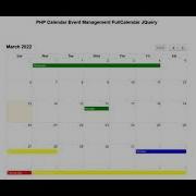 Simple PHP Calendar Event Management JQuery