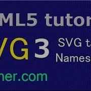 HTML5 SVG Element Namespace Beginners Tutorial 3